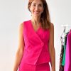 Nuria Cobo Basicos | Chaleco Chic Fucsia