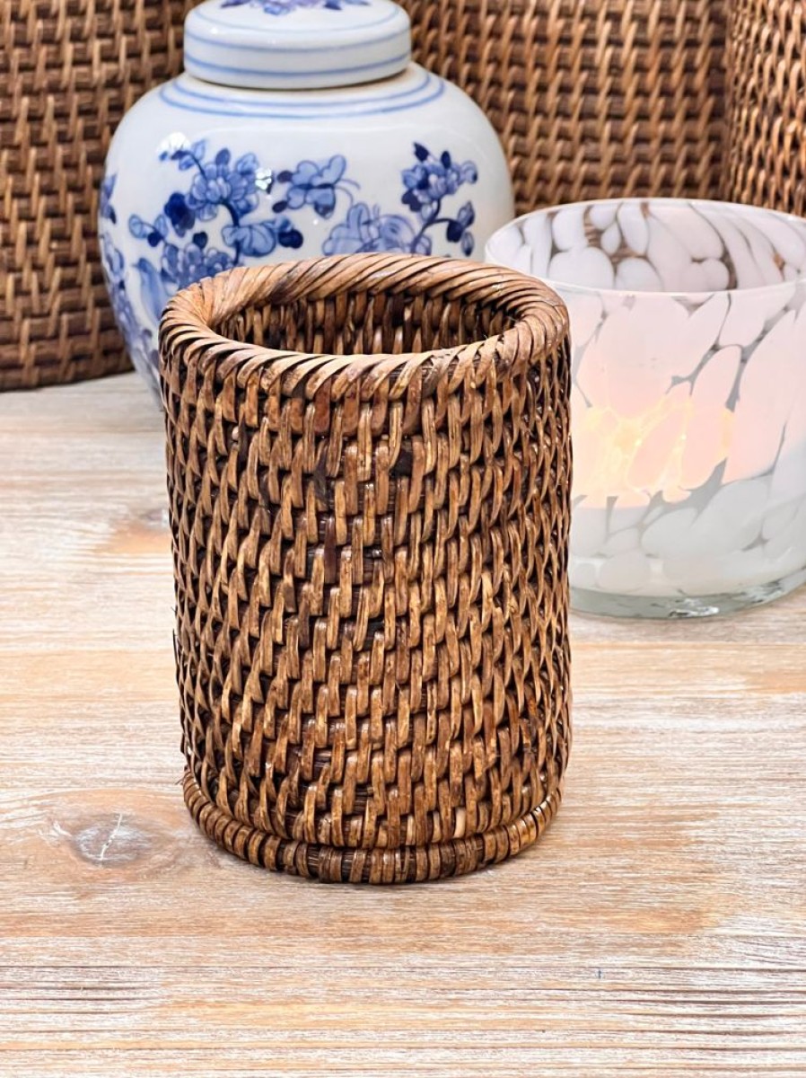 Nuria Cobo Decoracion | Portalapices Rattan