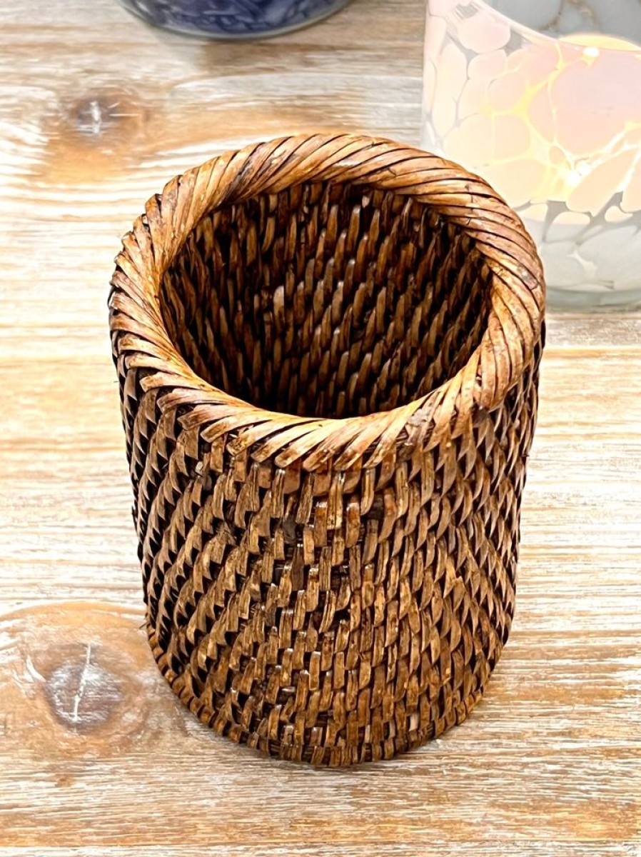 Nuria Cobo Decoracion | Portalapices Rattan