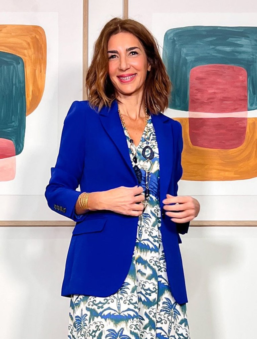 Nuria Cobo Chaquetas Y Abrigos | Blazer Lauren Azul Klein