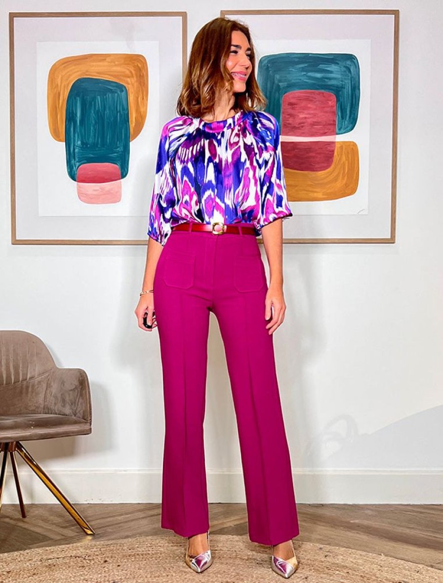 Nuria Cobo Pantalones | Pantalon Ideal De Bolsillos Buganvilla