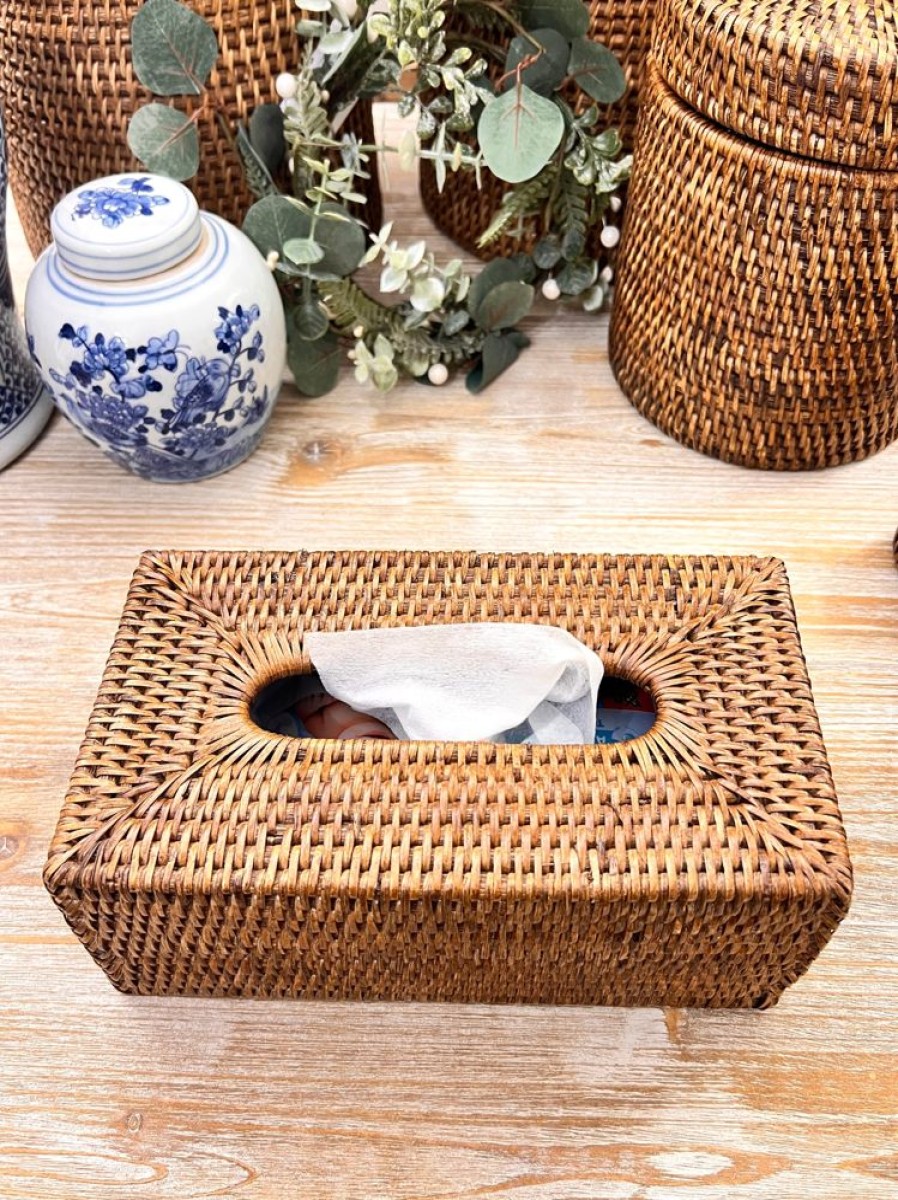 Nuria Cobo Decoracion | Porta Kleenex Rattan