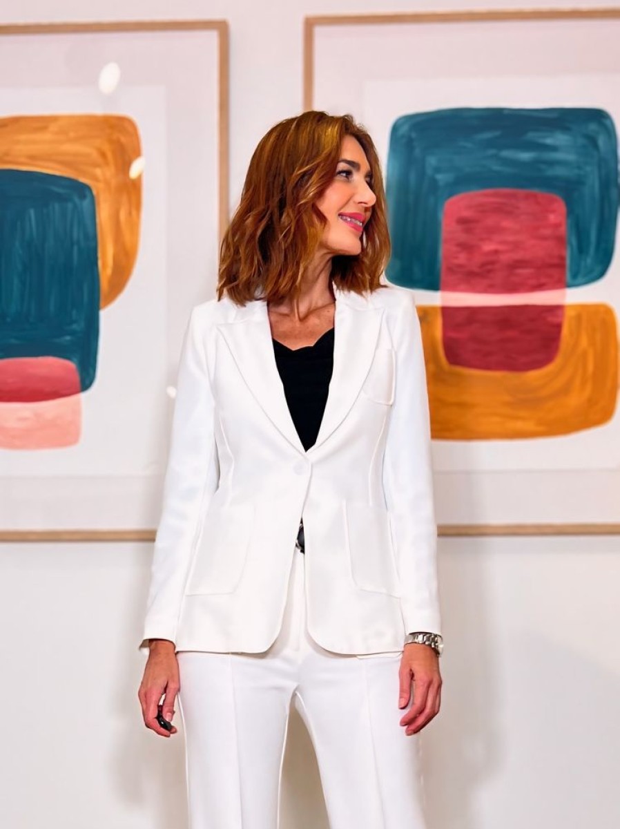 Nuria Cobo Chaquetas Y Abrigos | Chaqueta Slim Chic Blanca