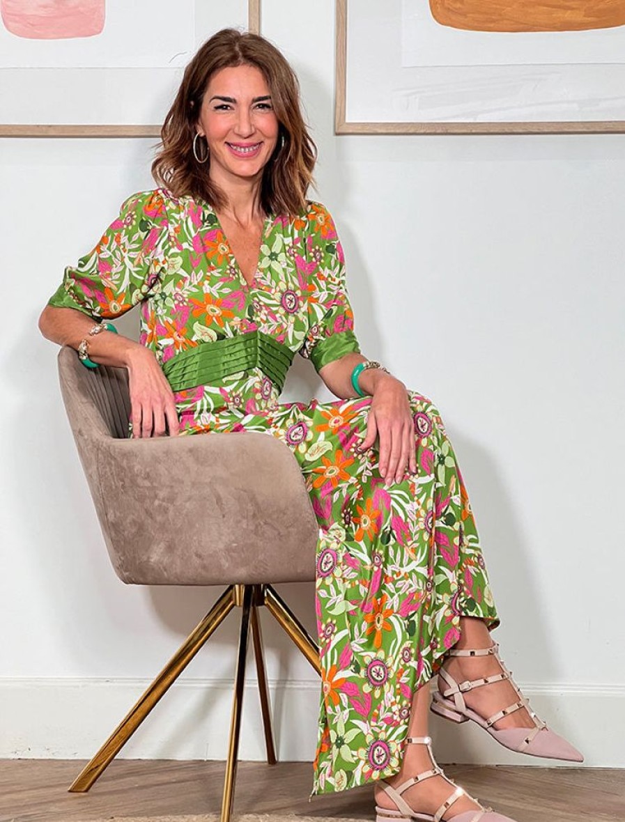 Nuria Cobo Vestidos | Vestido Tropic Chic Verde