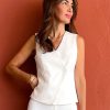 Nuria Cobo Basicos | Chaleco Chic Blanco