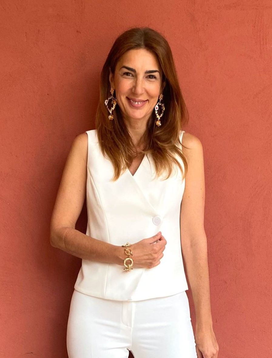 Nuria Cobo Basicos | Chaleco Chic Blanco