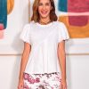 Nuria Cobo Camisas Y Tops | Camiseta Mangas Diferentes Blanca