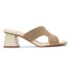 Nuria Cobo Sandalias De Tacon Bajo | Sandalia Strass Chic Oro