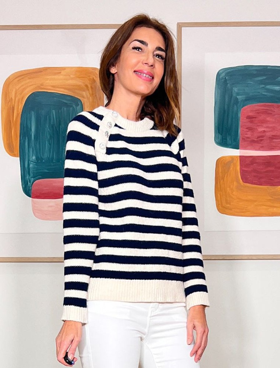 Nuria Cobo Toda La Ropa | Jersey Marinero Strass Ult M