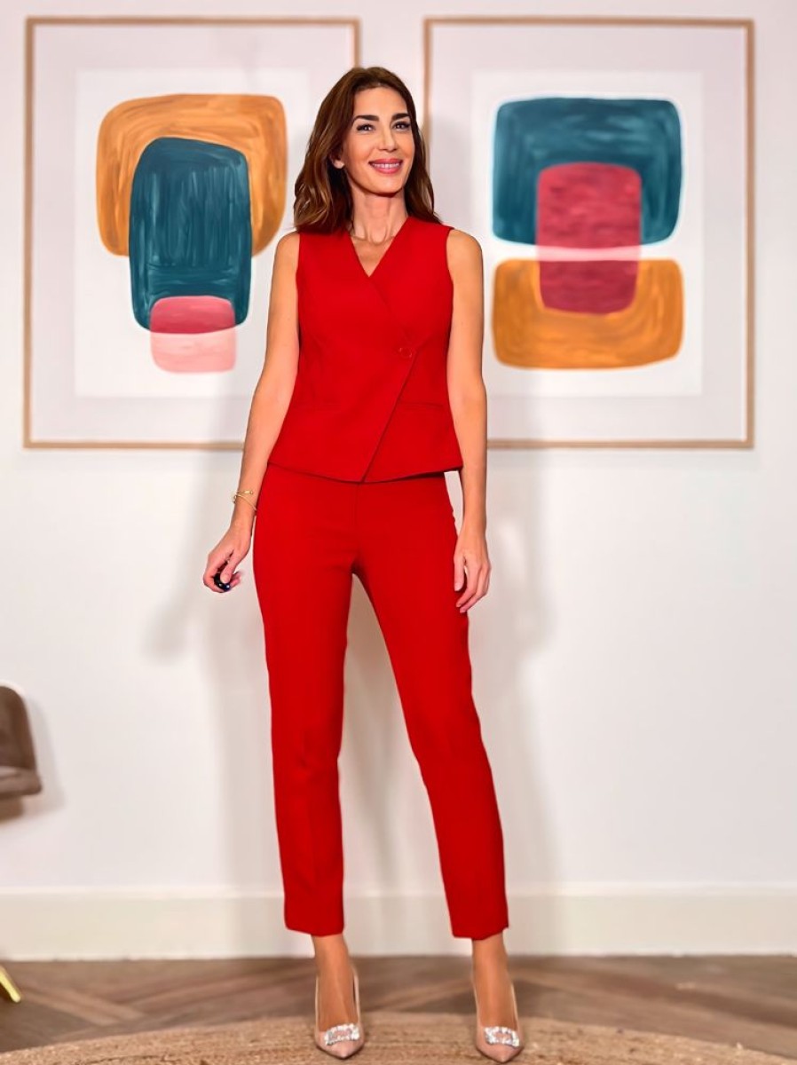 Nuria Cobo Basicos | Pantalon Para Todo Rojo