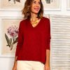 Nuria Cobo Camisas Y Tops | Camiseta Viscosa Alcora Cereza