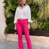 Nuria Cobo Pantalones | Flare Fondo Fucsia